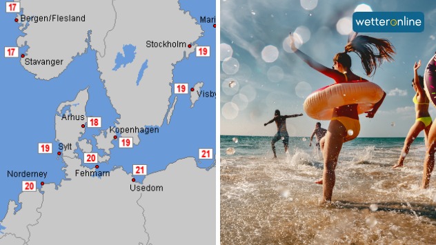 Das sommerliche Wetter lädt zu einem Sprung ins kühle Nass ein.