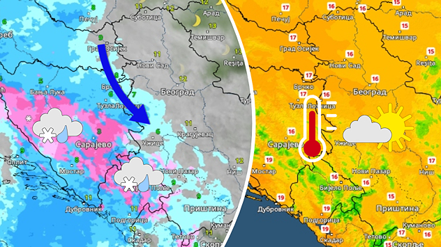 Promena vremena početkom sedmice