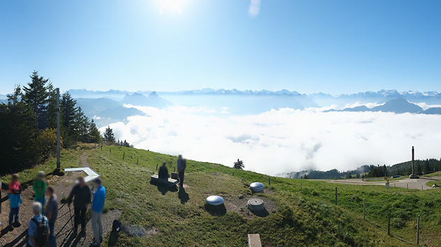 Webcam vom Wildspitz über dem Nebelmeer