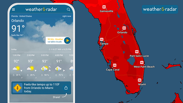 Hot day ahead