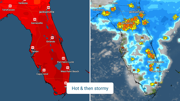 Hot & stormy Florida