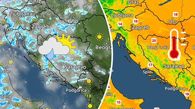 Iznadprosječno toplo. Promjenljivije?