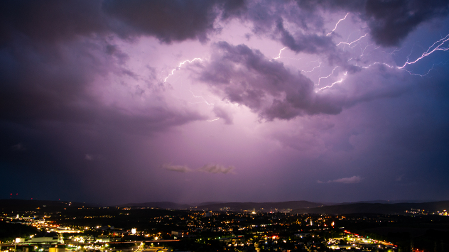 Blitzshow über Hagen