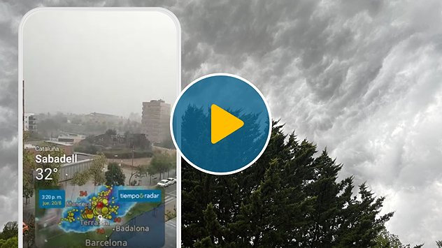 Termina una semana marcada por las tormentas de tarde, muchas de ellas grabadas desde vuestros móviles.