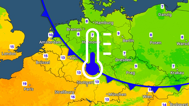 Donnerstag früh pendeln die Temperaturen im Nordosten teils nur um 5 Grad