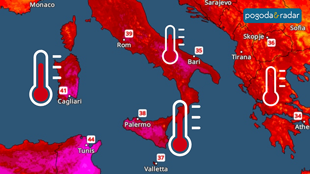 Radar temperatur: Szczyt fali upałów spodziewany jest w piątek.