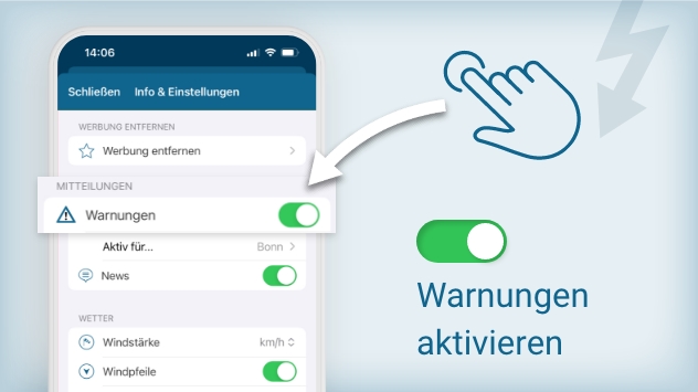 Warnung aktivieren