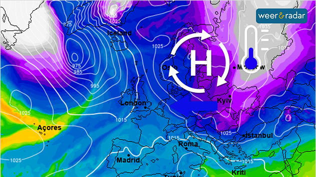 Volgende week wordt het met een oostenwind kouder. De echte vrieskou blijft echter nog uit.
