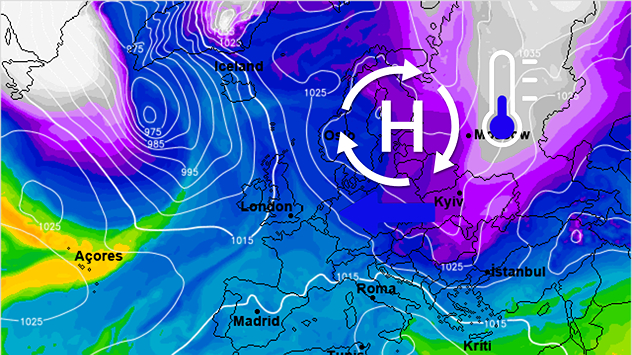 Volgende week wordt het met een oostenwind kouder. De echte vrieskou blijft echter nog uit.
