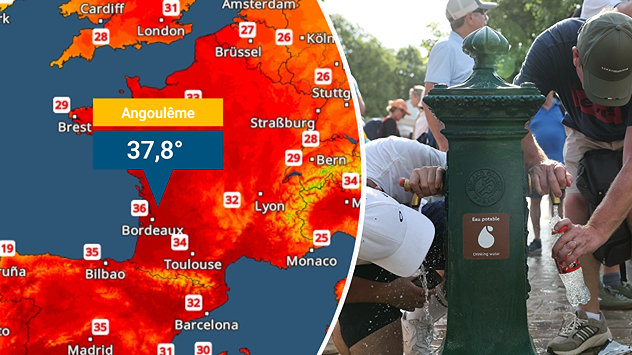 Toplotni talas na zapadu Evrope