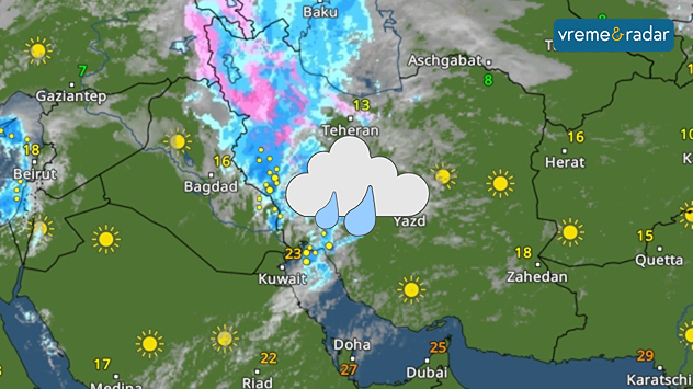 Kiša i sneg u Iranu