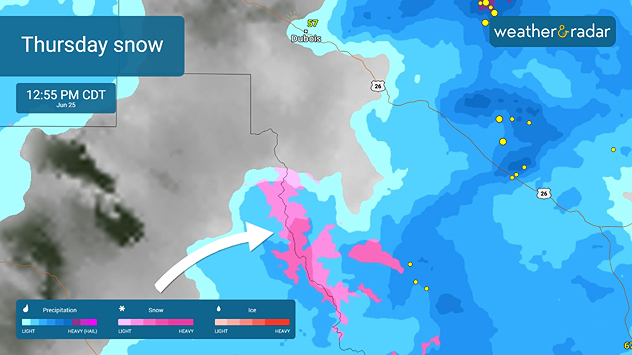 WeatherRadar: Wyoming's Thursday snowfall activity