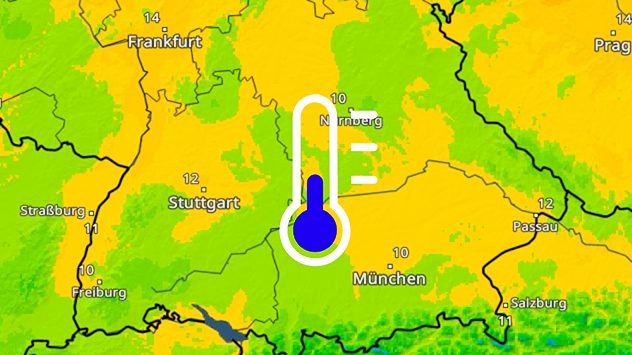 TemperaturRadar Tiefstwerte Mittwoch