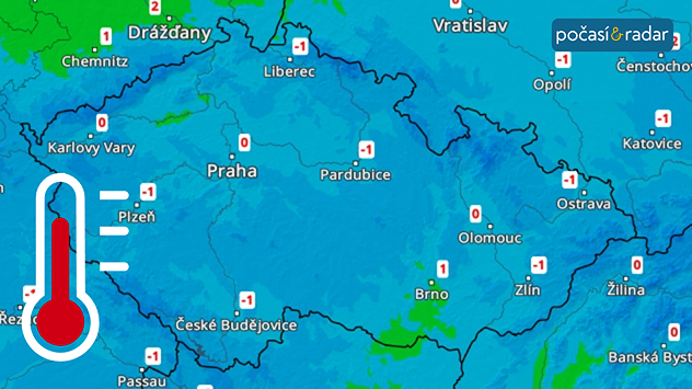 Předpověď maximálních teplot v Česku na neděli 23. 11. Čekají nás velmi chladné dny – například v neděli se budou maximální teploty pohybovat jen kolem nuly.