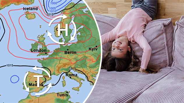 Verkehrte Wetterwelt: Islandhoch und Azorentief