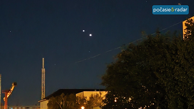 Konjunkcia Venuše a Jupiteru.