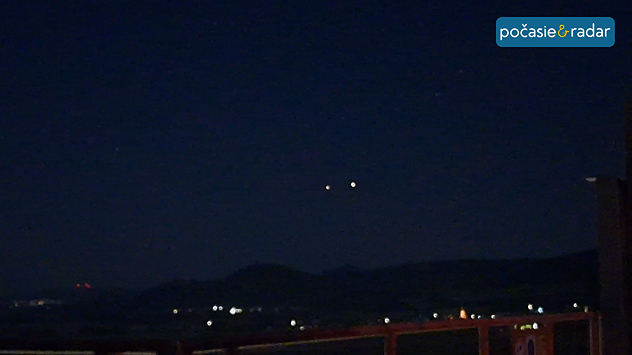 Konjunkcia Venuše a Jupiteru.
