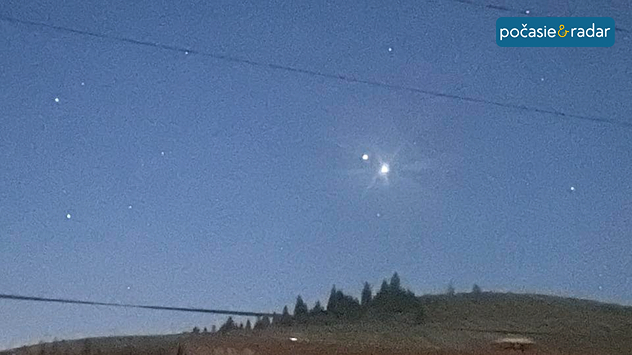 Konjunkcia Venuše a Jupiteru.
