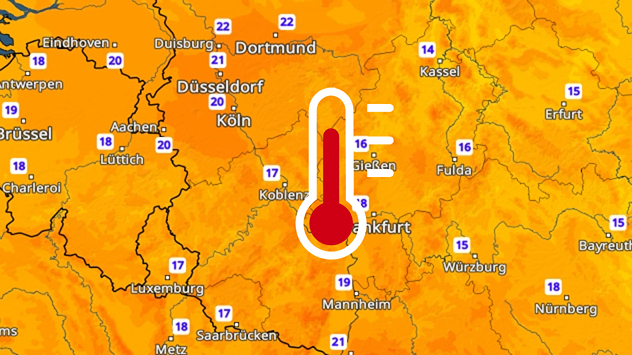 TemperaturRadar Tiefstwerte Mittwoch früh