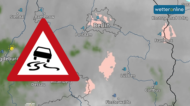 WetterRadar zeigt gefrierenden Regen 