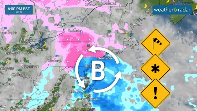 Mezcla de agua y nieve desde el viernes hasta el sábado para el Atlántico Central y después la tormenta trae impactos al Noreste. 