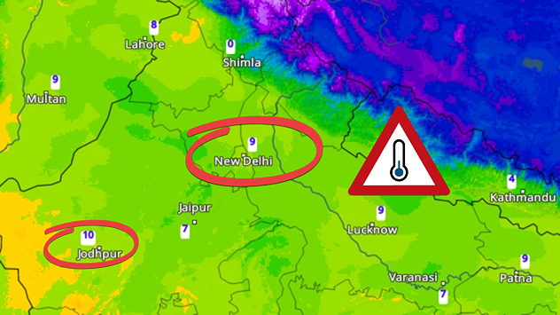 Temperatures in Northern parts dipping to single digits