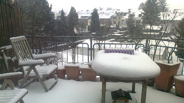 Glätte durch Märzschnee