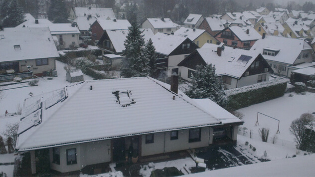 Glätte durch Märzschnee