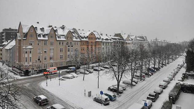 Glätte durch Märzschnee