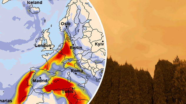 Eine Staubwolke aus der Sahara hat Deutschland erreicht.