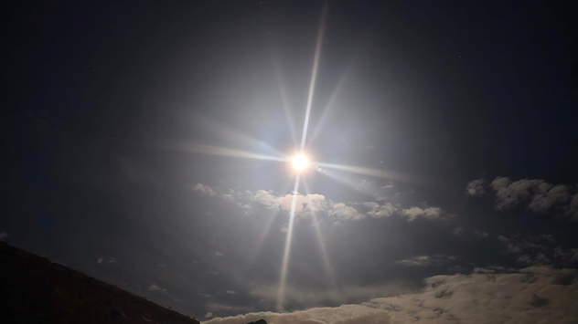 Heller Vollmond in Nidderau