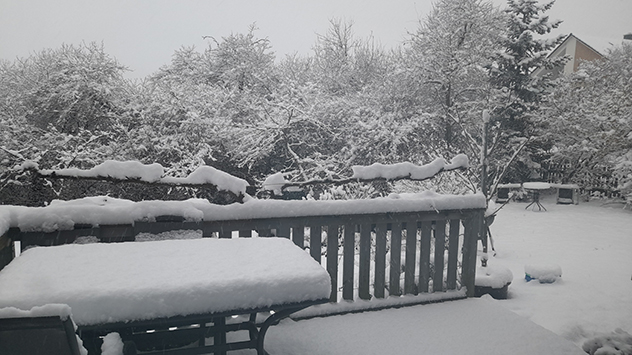 Kurz vor dem Start in das letzte Monatsdrittel sinken die Temperaturen und damit schneit es auch mal weiter hinab. 