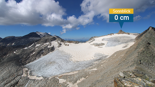 Webcam zum Sonnblick Observatorium im Juli 2022.