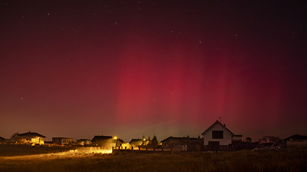 Noorderlicht boven Tsjechië