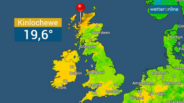 TemperaturRadar Großbritannien