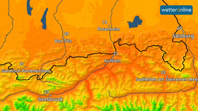 Föhn bringt hohe Temperaturen am Alpenrand