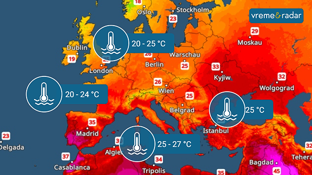 Temperature mora u Evropi