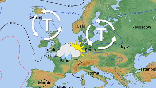 Tiefs bestimmen unser Wetter