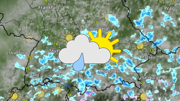 WetterRadar Dienstag