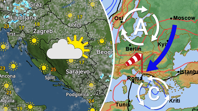  Prvo djelomice sunčano, onda promjena?