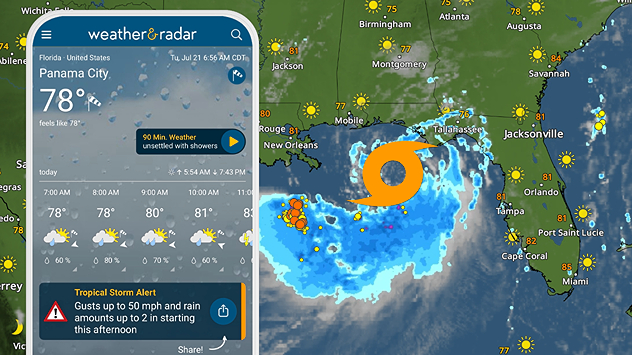 Tropical storm alerts are active in the app as Bertha continues to churn in the northern Gulf.