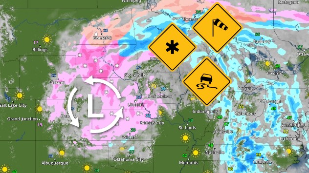 Powerful winter storm hits Plains bringing ice and blizzard conditions ...