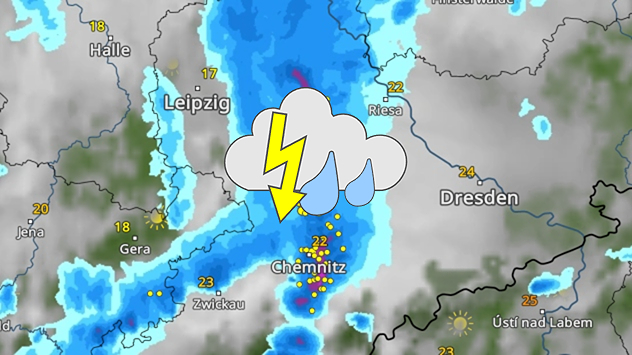 WetterRadar Sachsen