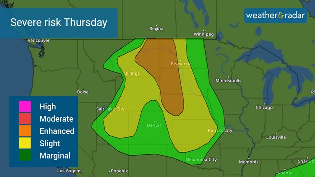 Thursday's severe risk