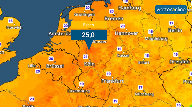 TemperaturRadar: Die Tiefstwerte aus der vergangenen Nacht.