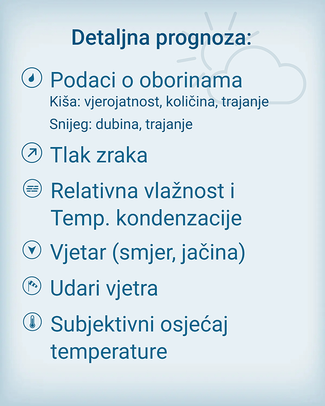 Prognoza za dijelove dana 5