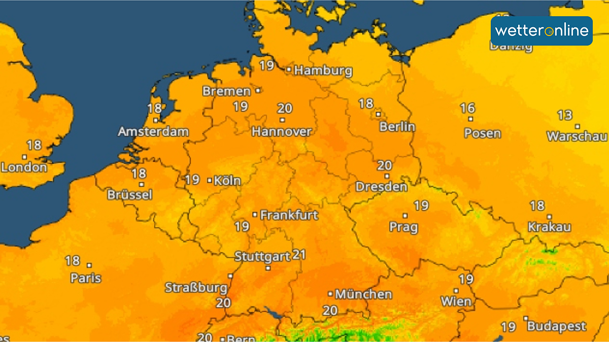 Höchstwerte um 20 Grad - Morgen ganz andere Luft