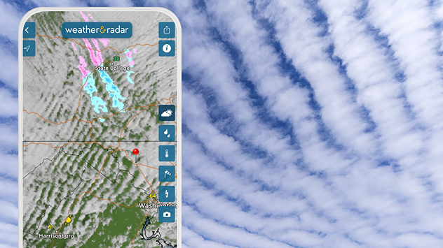 Gravity waves on the WeatherRadar.