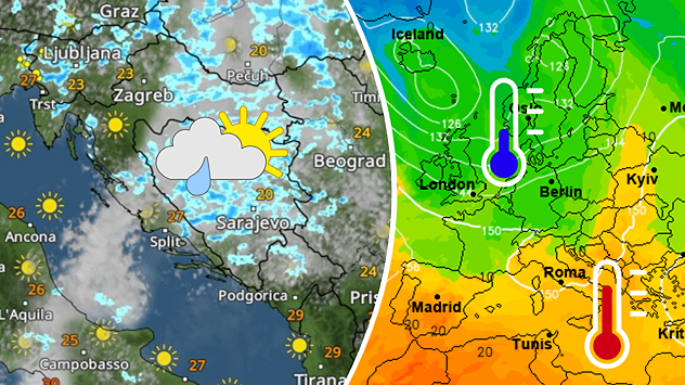 Ponegdje kiša, pa prolazno sunčanije