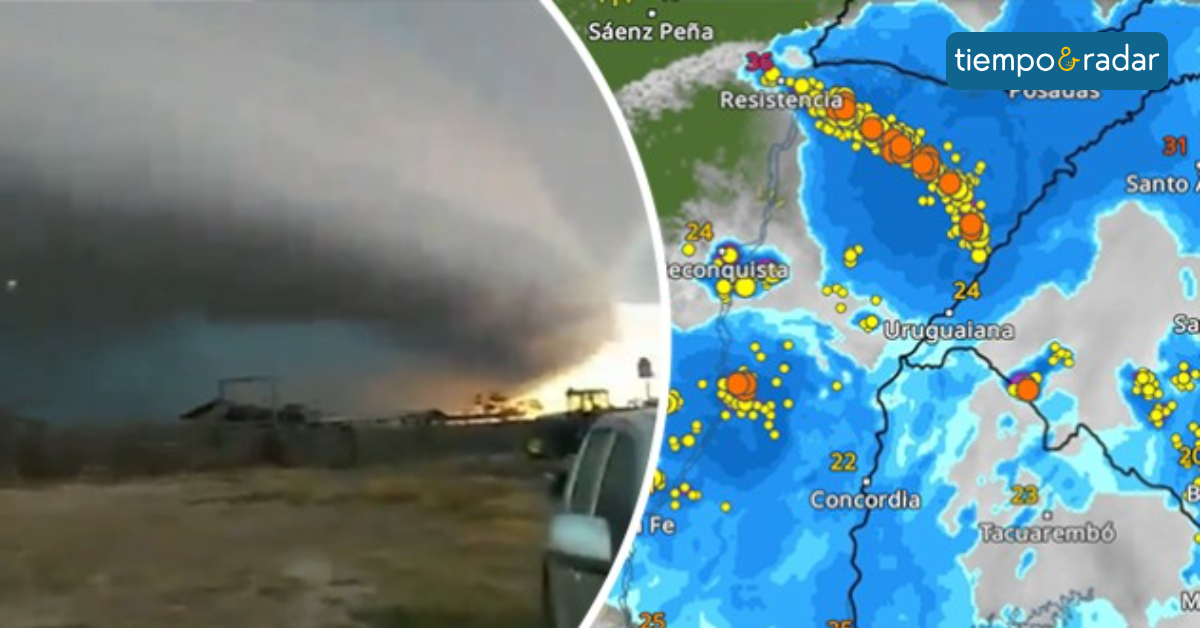Espectacular supercélula en Argentina - Noticias y actualidad meteorológica